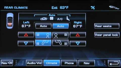 2012 Jaguar XJ - How to use the Climate Controls