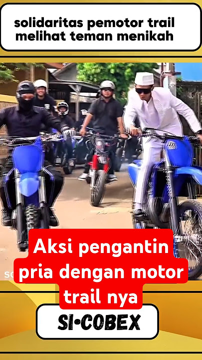 solidaritas pemotor trail melihat teman menikah #shorts