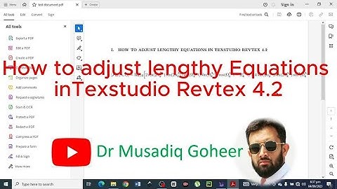 How to adjust lengthy Equations in Texstudio Revtex 4.2