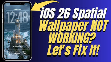 Werkt de ruimtelijke achtergrond van iOS 26 niet? Laten we het oplossen!