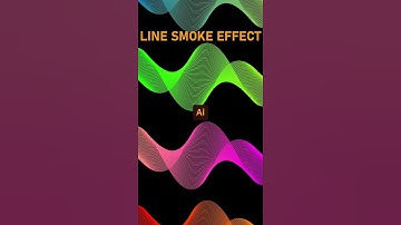 Line Smoke Effect | Adobe Illustrator #Shorts #youtubeshorts #shortvideo