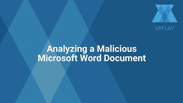 Analyzing a Malicious Microsoft Word Document