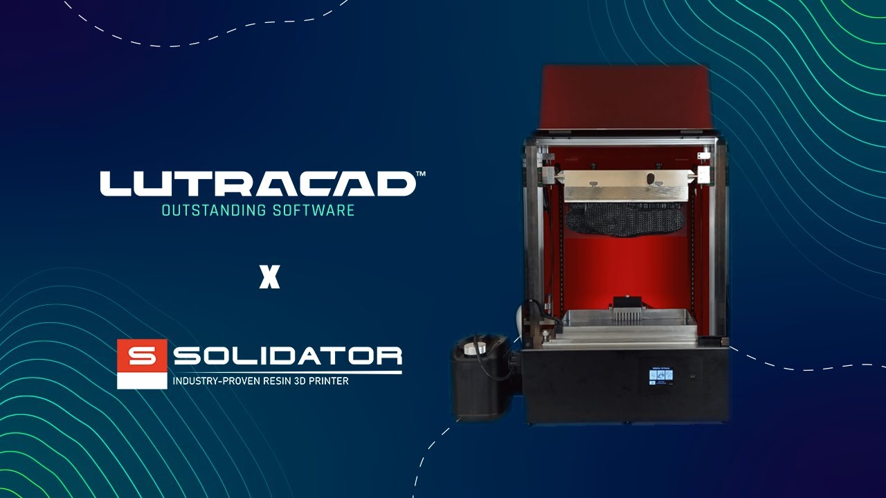 LutraCAD X Solidator: SLA (Resin) printing insoles in just 8 minutes per object