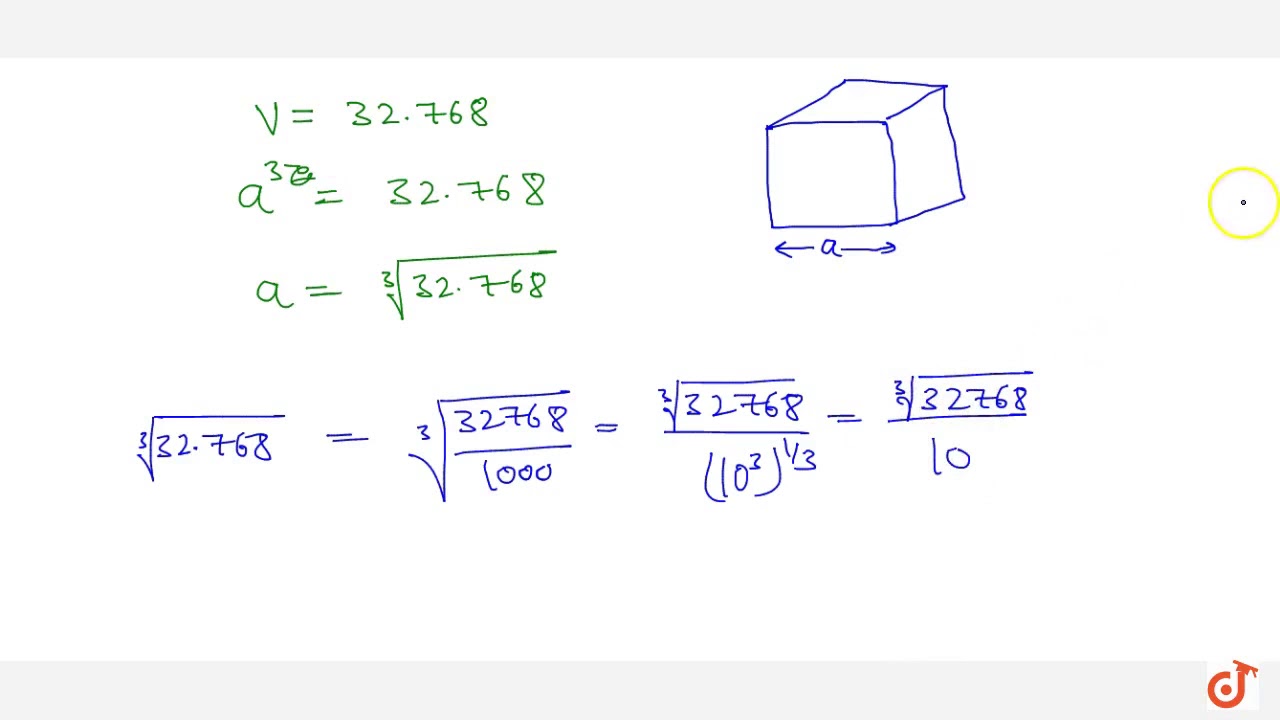 Кубический корень из 3. Кубический корень 1728. Куб корень 5832. Кубический корень из 3375. Volume of a Cube get length.