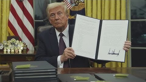 Trump wastes no time in signing a slew of executive orders after taking office again