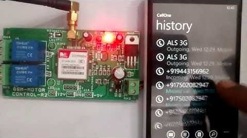 GSM BASED MOTOR CONTROL