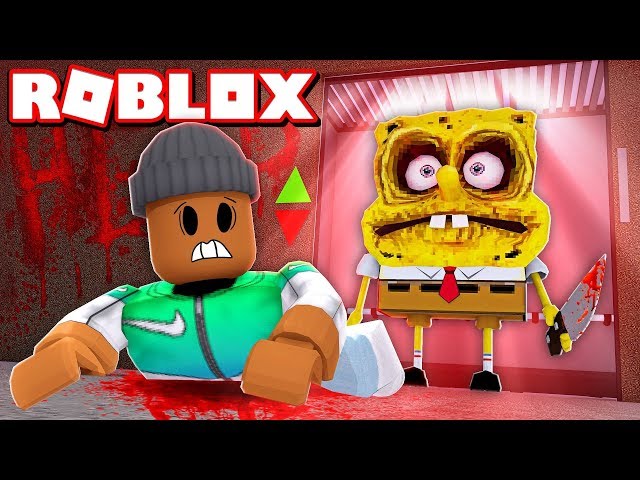 Evil Spongebob Squarepants Tried To Kill Me In Roblox Creepy Elevator Youtube - el sonidito roblox id