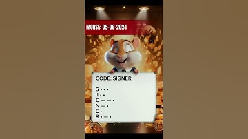 Hamster Kombat Daily Cipher Code Today 1M Coins 6 August 2024 #hamsterkombat #tapcoin #ciphercodes