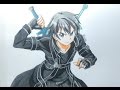 como dibujar a KIRITO (SAO) ソードアート・オンライン. How to draw KIRITO from Sword Art Online