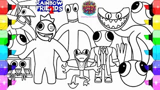 Rainbow Friends Chapter 2 Coloring Pages / Color ALL New Monsters Rainbow Friends 2| NCS music