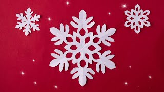 3 идеи сделать бумажные снежинки на Новый год [за 5 минут]