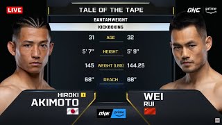 Hiroki Akimoto VS Wei Rui | ONE Fight Night 22 Full Fight (May 4, 2024)