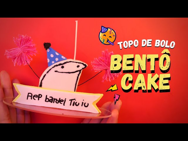 Topo de Bolo Flork Meme Bento, deixe a sua festa com aquele bolo