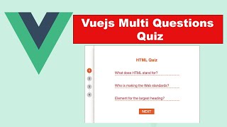 Vuejs Multi Questions Quiz With Modern Style and Animation screenshot 2