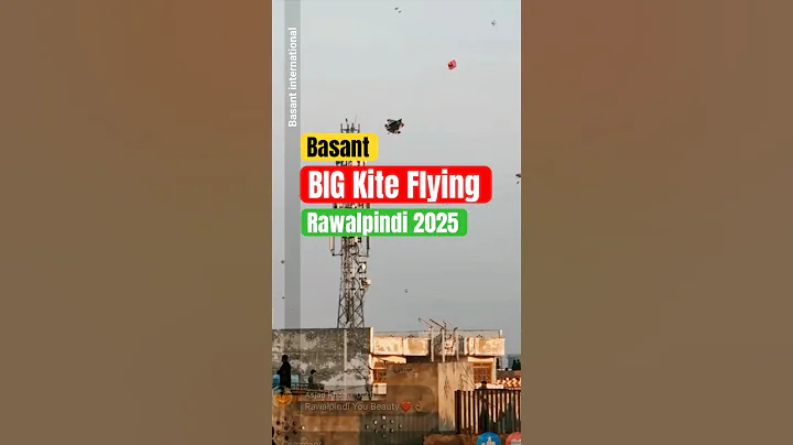 Rawalpindi Basant Big kite Flying 2025 #basantfestival #kiteflying #patangbazi #basantinternational