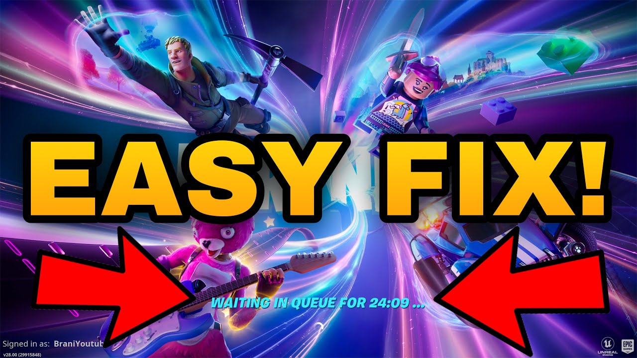 How To Fix Waiting in Queue Fortnite! (How To Fix Fortnite Update