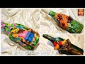 3 Bottle Art Ideas - bottle craft, bottle decoration ideas