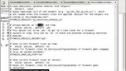 Redhat Enterprise linux 5 IPv4 Table-Part1