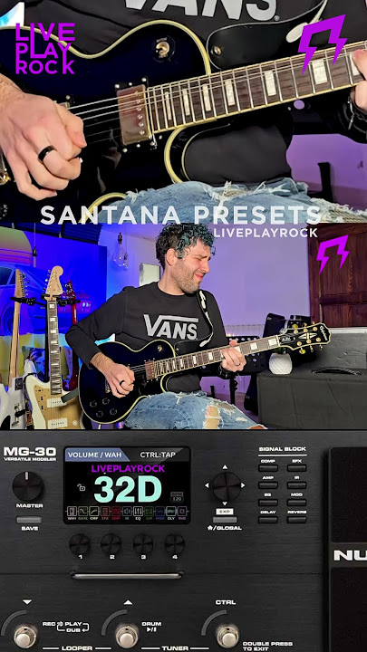 Nux Mg-30 Santana guitar presets  #nuxmg30 #nux #liveplayrock #santana #guitar #preset #guitarist