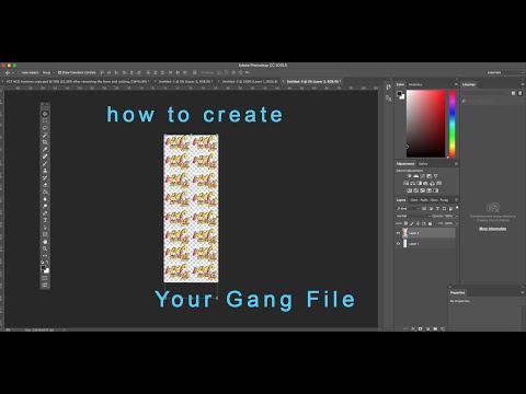 How To Create Gang File For DTF Transfers