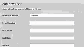 Adding a user to WordPress