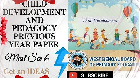 Wb primary tet Previous year paper 2015 ll Child Development and Pedagogy ll Imp.q/a. #Wasim #Cdp
