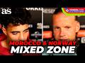 MOROCCO and NORWAY players speak in mixed zone after draw ahead of WORLD CUP 2026