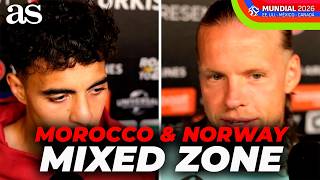 MOROCCO and NORWAY players speak in mixed zone after draw ahead of WORLD CUP 2026 screenshot 3