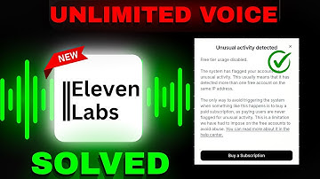 Elevenlabs Problem Solved (Unlimited VOICE) | Elevenlabs Unusual Activity Detected