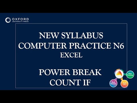 COMPUTER PRACTICE N5 & N6 COUNTIF - YouTube