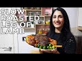 Slow Roasted Leg of Lamb | Spiced Lamb Leg Recipe in English | Masala Roast Lamb Leg