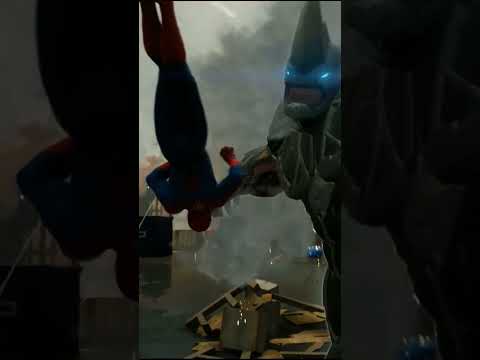 Spectacular Spider-Man Rhino takedown #spiderman #insomniacgames #marvel