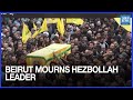 Beirut Crowds Attend Funeral of Hezbollah Commander Killed by Israel | Dawn News English