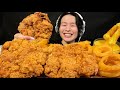ASMR Giant Fried Chicken Eating Sound Mukbang