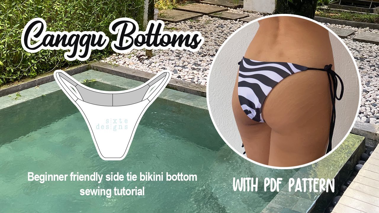 DIY SEAMLESS CHEEKY BIKINI BOTTOMS (with pattern!)