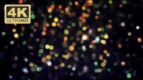 Motion Graphics Background Loop Part 6 - Abstract Lights /Particles Bokeh 4K - Free Download