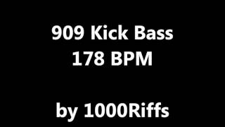 Video thumbnail of "909 Kick Bass Drum : 178 BPM - Beats Per Minute"