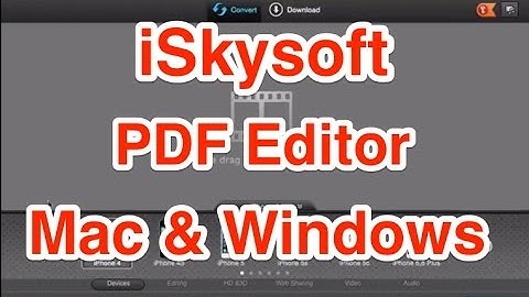 iSkysoft PDF Editor for Mac and Windows Review
