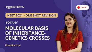 Molecular Basis of Inheritance (MCQs) | Botany | NEET 2021 Revision | Amazon Academy | Preetika Koul