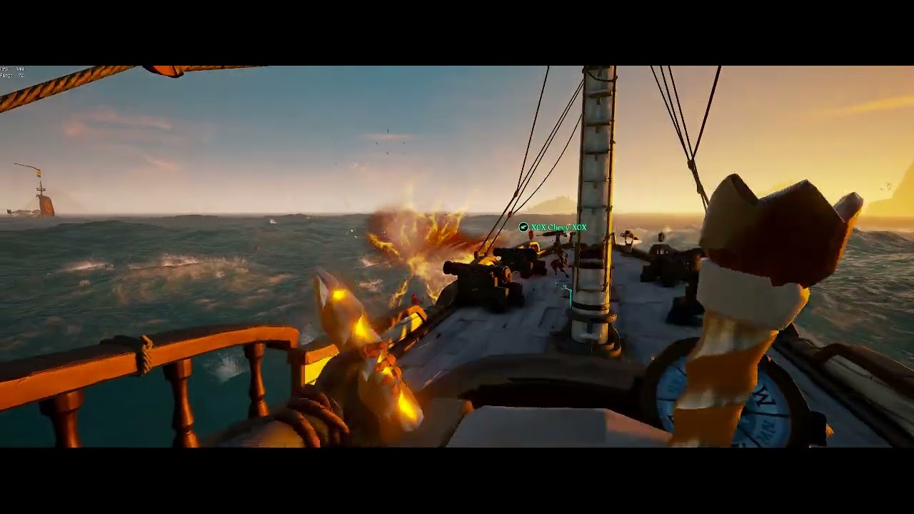 Harpoon Cannon Kill - LMAO Sea of Thieves