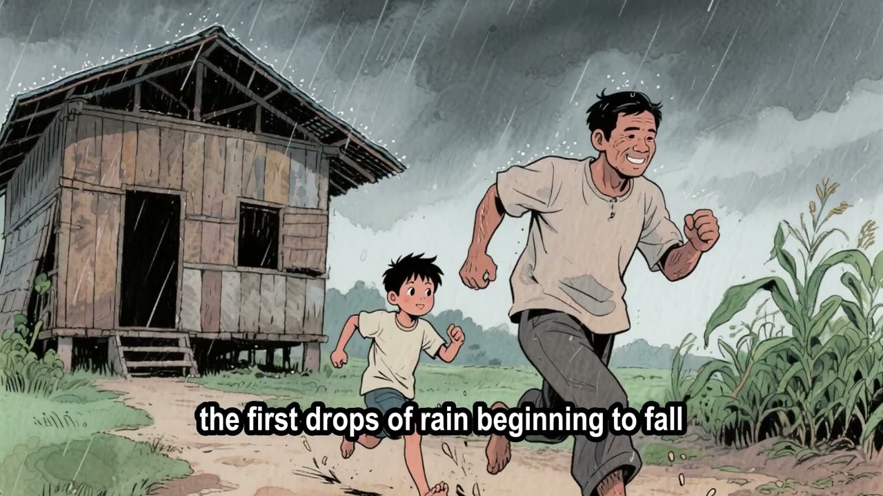 4,The Farmer and His Brave Son,🌾,English Story with Lesson