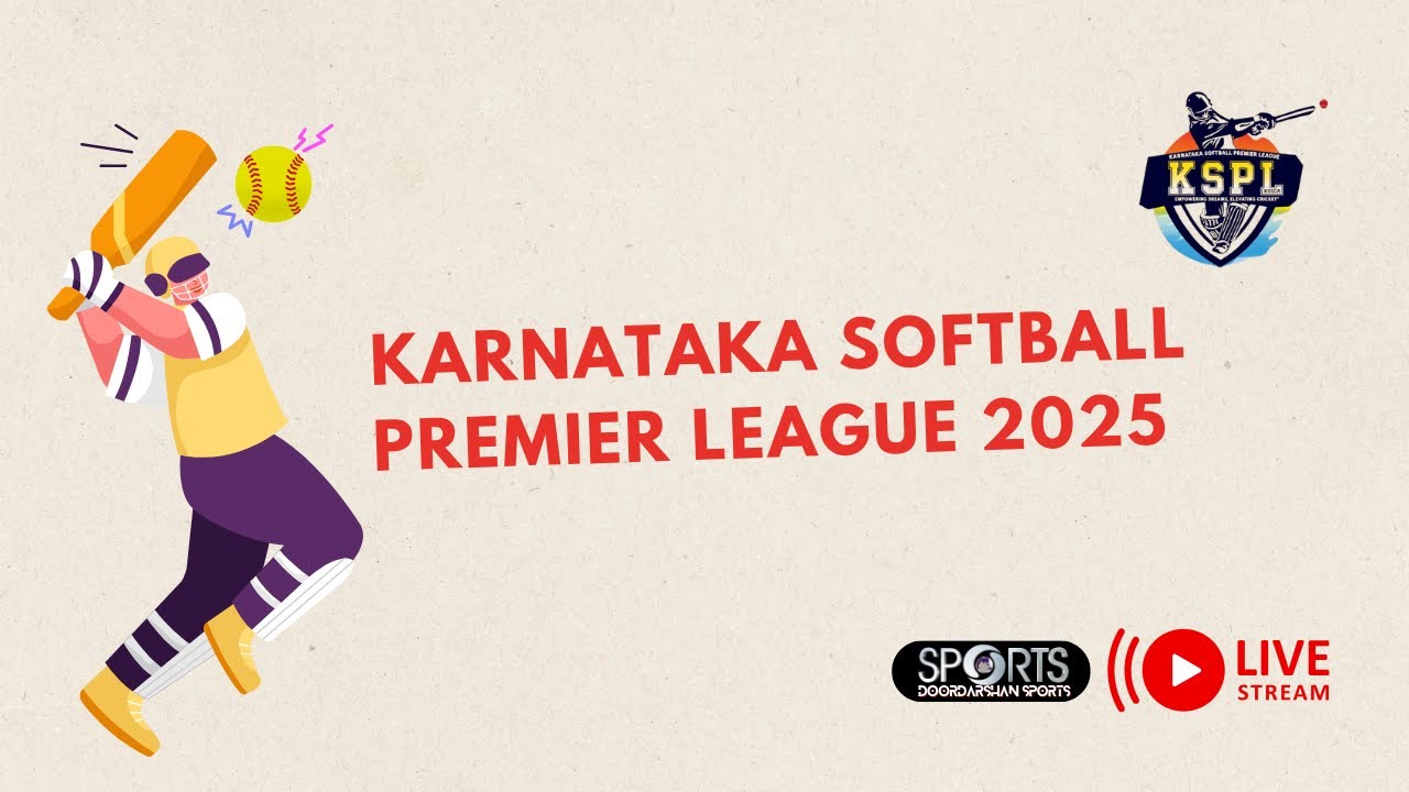 LIVE - Day 22 - Karnataka Softball Premier League (KSPL) 2025 | Doordarshan Sports