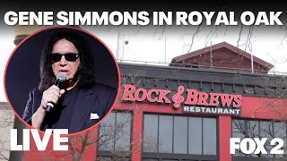 LIVE I Gene Simmons at Rock & Brews Royal Oak ribbon cutting