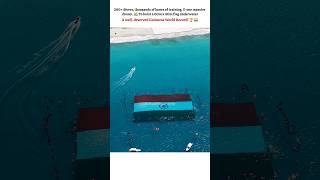 India has set a Guinness World Record for the largest underwater tricolour hoisting! 🇮🇳🌊