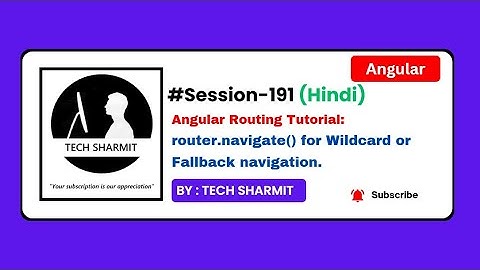Router.Navigate() method for wildcard or fallback navigation in Angular | Hindi (Session-191)