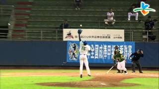 20140424 甲組春季聯賽 合作金庫VS富邦公牛 二上 富邦投手朱誥鎮空手抓鳥!自行解決打者