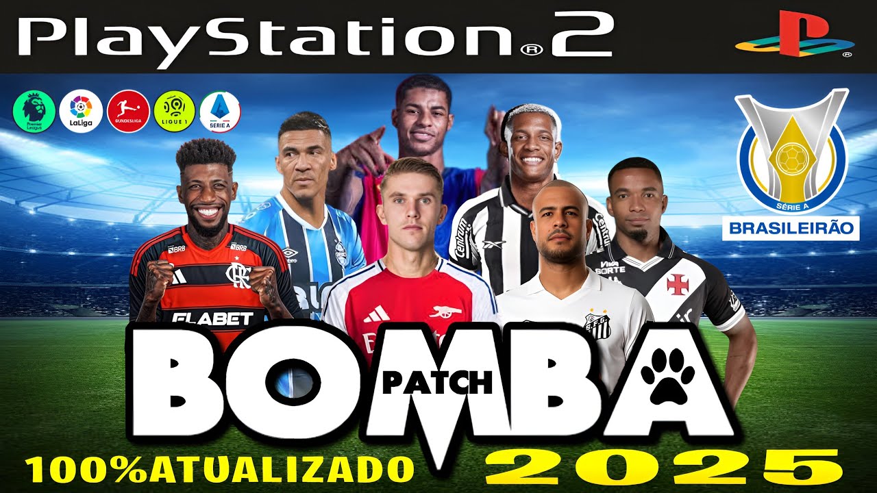 BOMBA PATCH 2025 PS2 ATUALIZADO AGOSTO DOWNLOAD GRÁTIS - YouTube
