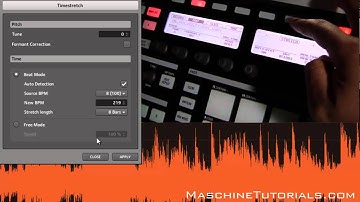 Maschine 1.8 Tips - Timestretch and Pitchshifting Overview
