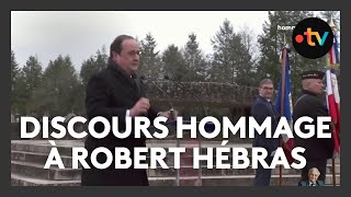 Hommage à Robert Hébras ; discours de François Hollande à Oradour-sur-Glane