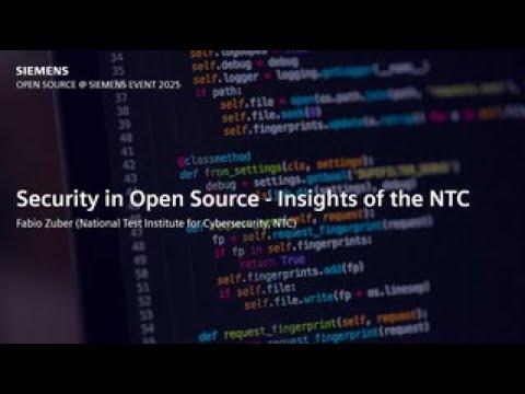 Security in Open Source - Insights of the NTC
